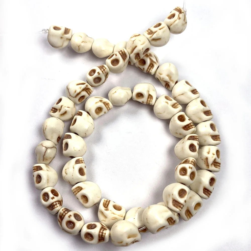 Natural Stone Beads Exquisite Skull Shapes Synthetic Howlite Beading Charms for Jewelry Making Necklace Bracelet Gift 
Natural Stone Beads Exquisite Skull Shapes Synthetic Howlite Beading Charms for Jewelry Making Necklace Bracelet Gift