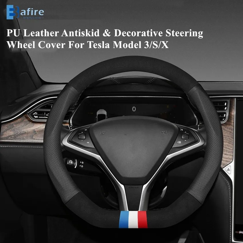 BAFIRE d-образный круглый Противоскользящий дышащий чехол рулевого колеса автомобиля из искусственной кожи для Tesla Model 3/S/X Red Black accessory
BAFIRE d-образный круглый Противоскользящий дышащий чехол рулевого колеса автомобиля из искусственной кожи для Tesla Model 3/S/X Red Black accessory