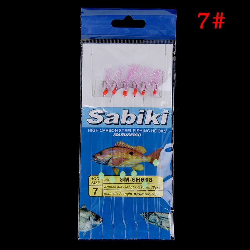 6PCS/Set 7g Long Wire Lure Bait Sea Luminous Fishing Lures Line String Tackle Accessory Spinner Carbon Steel Fishhooks
6PCS/Set 7g Long Wire Lure Bait Sea Luminous Fishing Lures Line String Tackle Accessory Spinner Carbon Steel Fishhooks