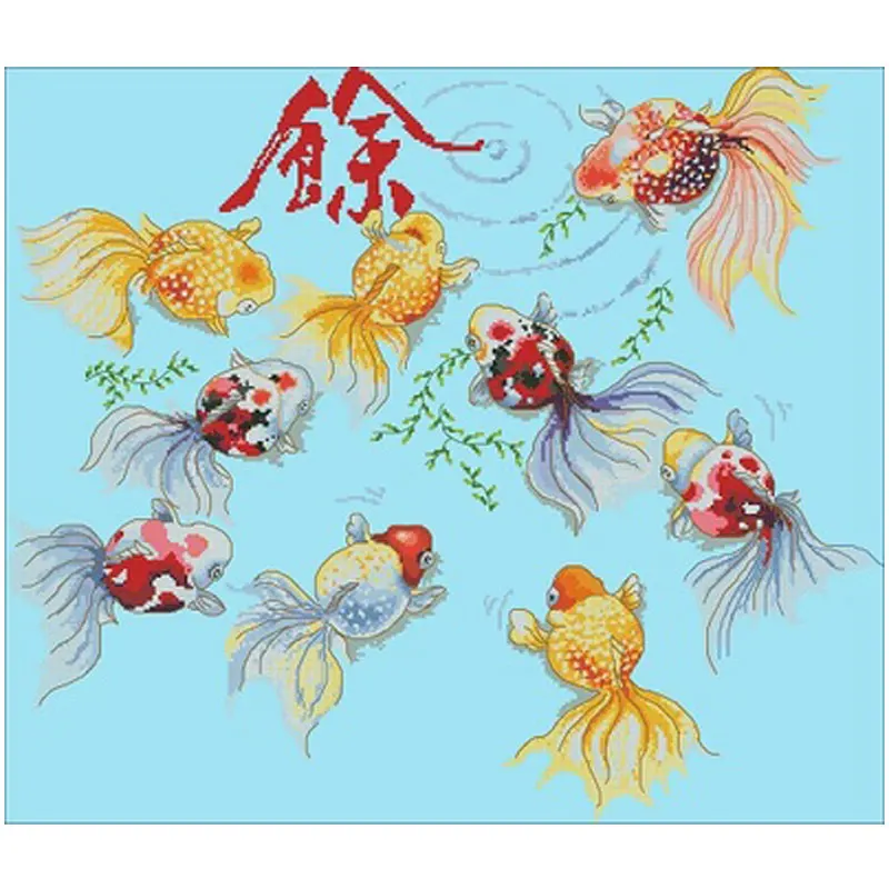 Year after year (goldfish) patterns Counted Cross Stitch 11CT 14CT 18CT DIY Chinese Cross Stitch Kit Embroidery Needlework Sets
Year after year (goldfish) patterns Counted Cross Stitch 11CT 14CT 18CT DIY Chinese Cross Stitch Kit Embroidery Needlework Sets