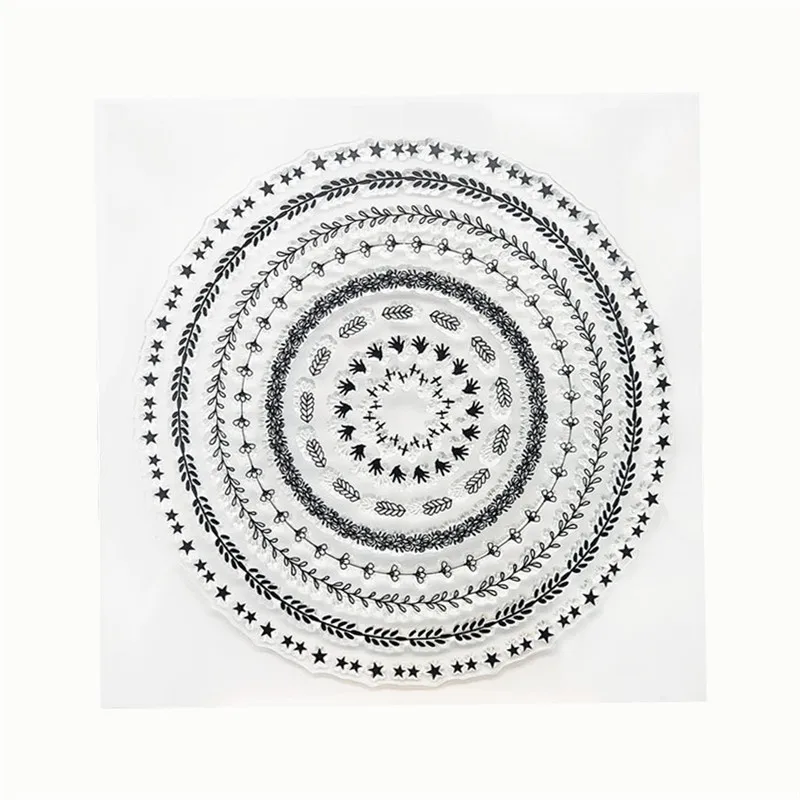 Clear Stamp Wreath Flowers Circle Lace Silicone Seal Transparent Hand Account For DIY Scrapbooking Card Ink Stencil Soft Seal
Clear Stamp Wreath Flowers Circle Lace Silicone Seal Transparent Hand Account For DIY Scrapbooking Card Ink Stencil Soft Seal
