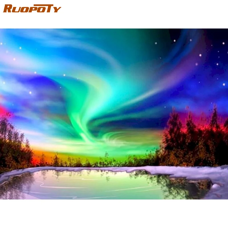 RUOPOTY DIY Diamond Embroidery 5D Full Square Diamond Painting Rhinestone Mosaic Landscape Northern lights Home Decoration
RUOPOTY DIY Diamond Embroidery 5D Full Square Diamond Painting Rhinestone Mosaic Landscape Northern lights Home Decoration