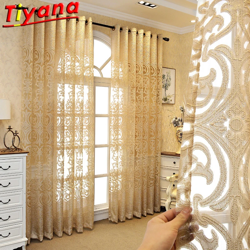 European Luxury Golden Jacquard Curtains Noble Geometry Tulle Curtains for Premium Hotel Villas Customizable W-HM497#RX
European Luxury Golden Jacquard Curtains Noble Geometry Tulle Curtains for Premium Hotel Villas Customizable W-HM497#RX