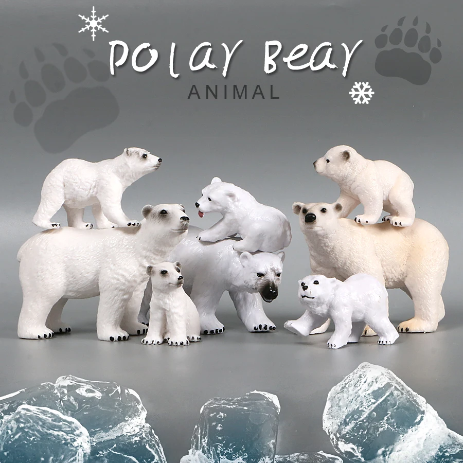 Wild Zoo Forest Animal Model PVC Plastic Simulation Polar Beer models Figurines Action Figure Toys For Children Beer Doll Gifts
Wild Zoo Forest Animal Model PVC Plastic Simulation Polar Beer models Figurines Action Figure Toys For Children Beer Doll Gifts