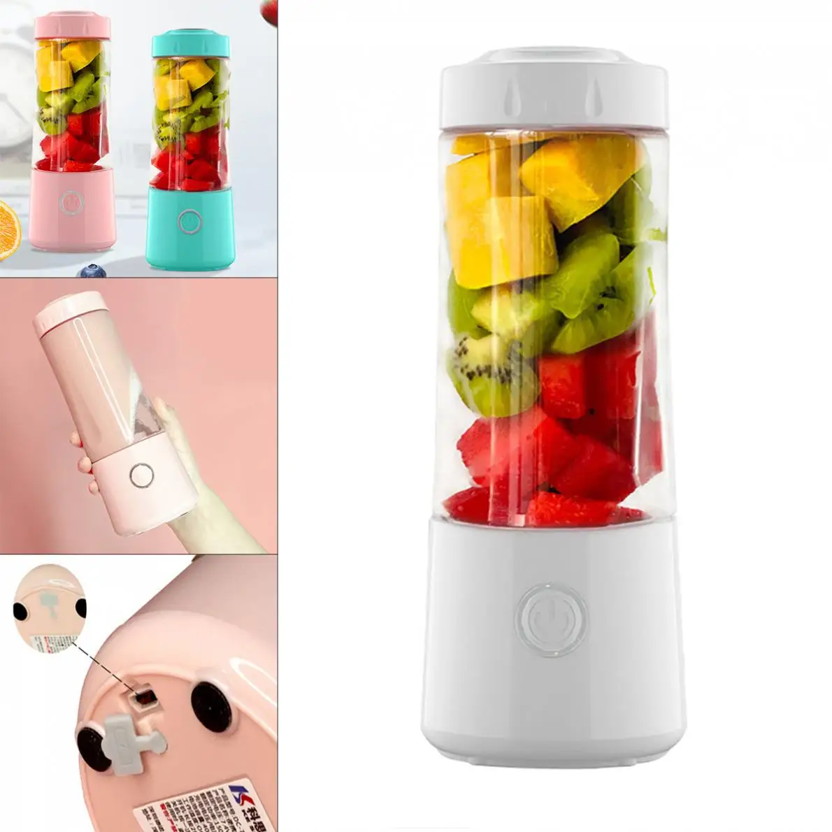 Juice Cup USB Rechargeable Portable Blender Personal Size Blender Fruit Juicer Cup for Sports Office Travel
Juice Cup USB Rechargeable Portable Blender Personal Size Blender Fruit Juicer Cup for Sports Office Travel