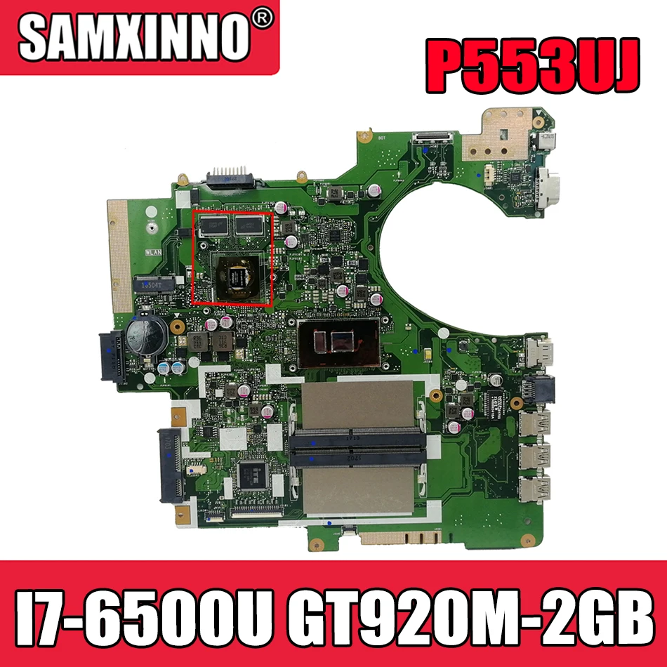 Akemy P553UJ материнская плата для ноутбука ASUS P553UJ P553U PRO553UJ PRO553U оригинальная материнская плата I7-6500U GT920M-2GB
Akemy P553UJ материнская плата для ноутбука ASUS P553UJ P553U PRO553UJ PRO553U оригинальная материнская плата I7-6500U GT920M-2GB