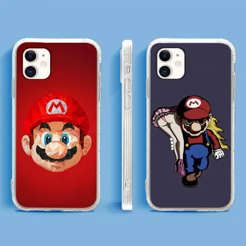 Mario Game Phone Case For iPhone 13 12 11Pro Max 11 XR XS Max X Mini 8 7 6 SE 2020 Soft Transparent Cover
Mario Game Phone Case For iPhone 13 12 11Pro Max 11 XR XS Max X Mini 8 7 6 SE 2020 Soft Transparent Cover