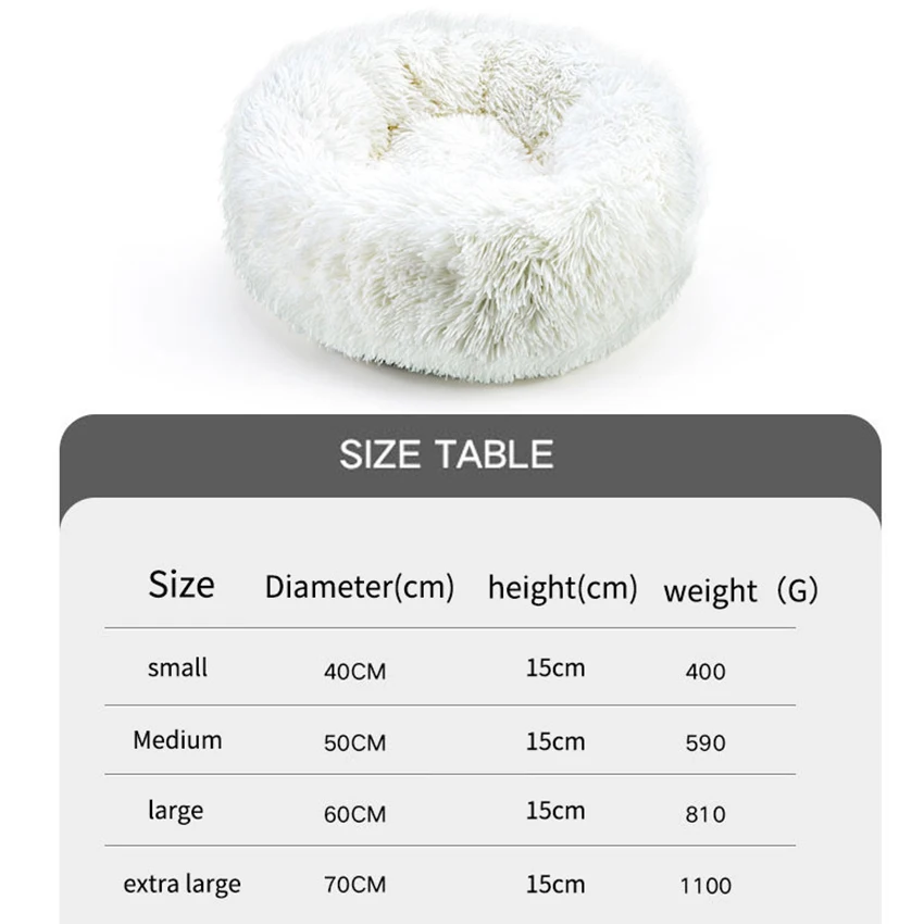 Round Cat Bed Warm Plush Dog Cat Bed Donuts Pet Sleeping Beds Kennel For Cats Dogs Washable Kitty Puppy Mat Sofa Pet Accessories
Round Cat Bed Warm Plush Dog Cat Bed Donuts Pet Sleeping Beds Kennel For Cats Dogs Washable Kitty Puppy Mat Sofa Pet Accessories