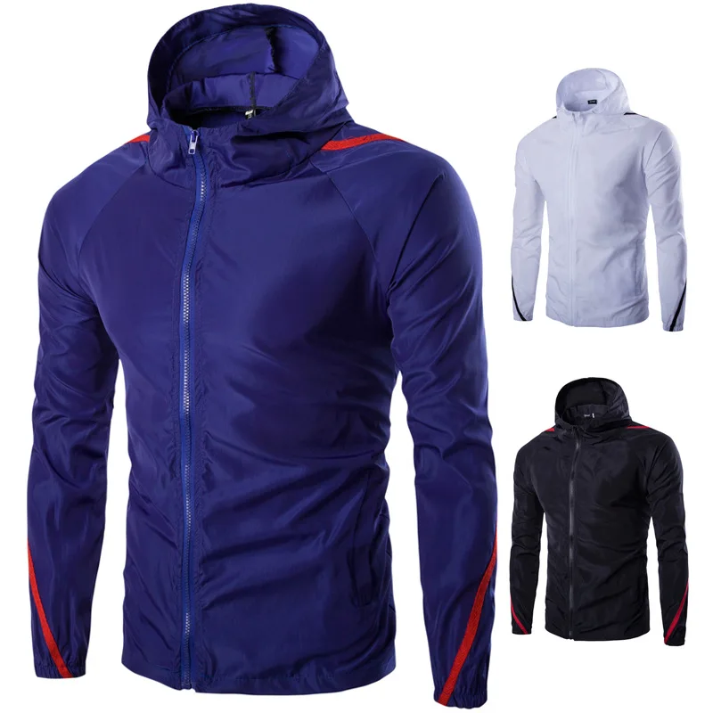 Men Raincoat Waterproof Jacket Sports Zip Up Outdoor Hoodie Outwear Casual Tops Long Sleeve slim casual Korean Coat
Men Raincoat Waterproof Jacket Sports Zip Up Outdoor Hoodie Outwear Casual Tops Long Sleeve slim casual Korean Coat