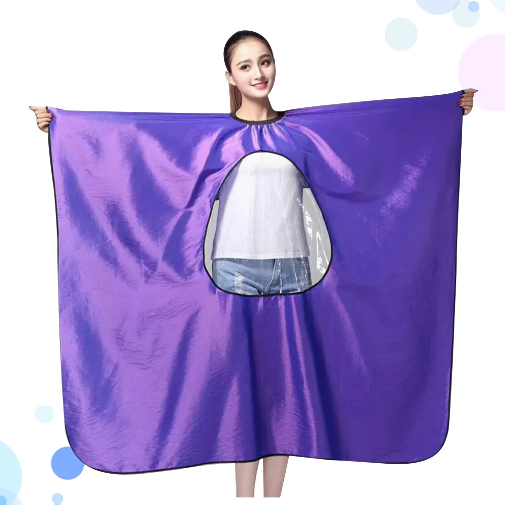 Visible Hairdressing Cape Waterproof Haircut Cape Hair Cutting Cloak Haircut Gown for Barber Shop (Purple)
Visible Hairdressing Cape Waterproof Haircut Cape Hair Cutting Cloak Haircut Gown for Barber Shop (Purple)