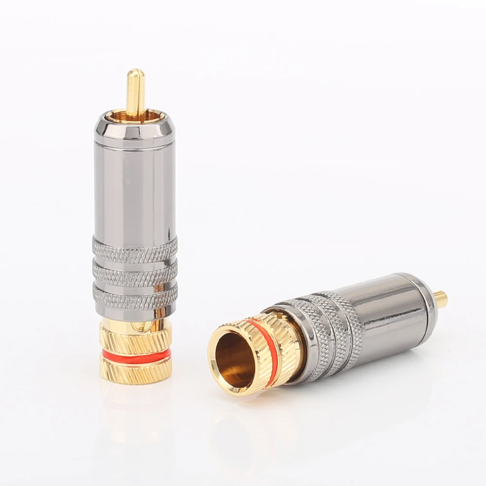 4pieces hi end audio 0152 type Gold Plated RCA Locking Plugs Audio Video Connectors
4pieces hi end audio 0152 type Gold Plated RCA Locking Plugs Audio Video Connectors
