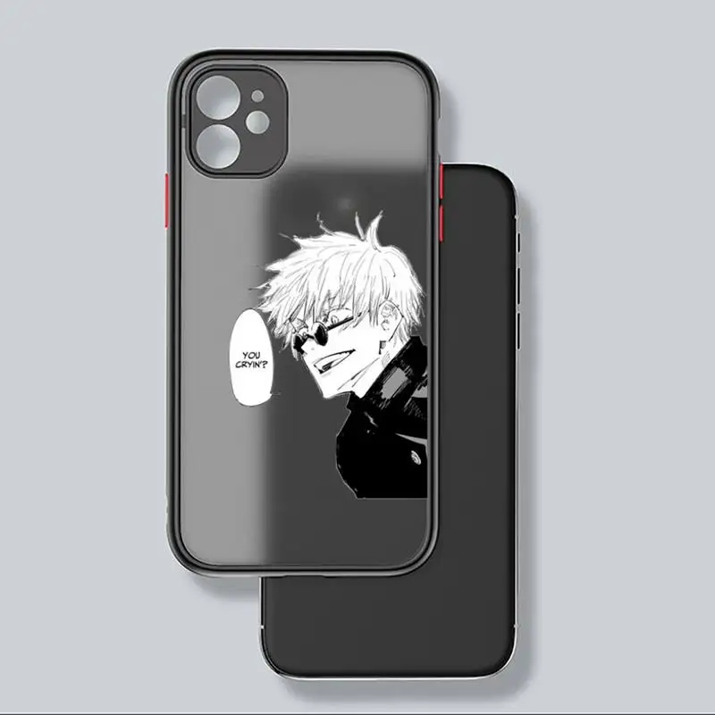 Cute Japan Anime Jujutsu Kaisen Gojo sensei Phone Case For iphone 12 11 8 7 plus mini x xs xr pro max matte transparent cover
Cute Japan Anime Jujutsu Kaisen Gojo sensei Phone Case For iphone 12 11 8 7 plus mini x xs xr pro max matte transparent cover
