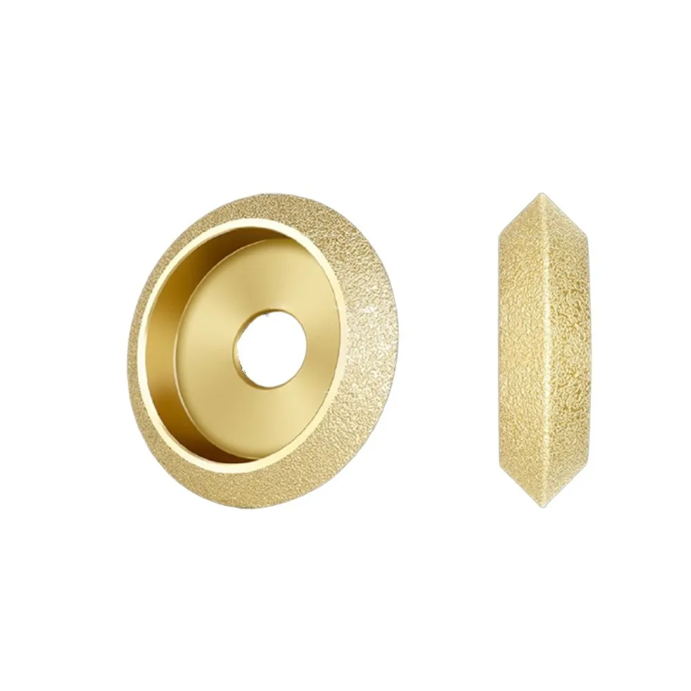 75mm V Type Vacuum Brazed Diamond Grinding Wheel 20mm Arbor Demi-bullnose Edge Profile Polishing Disc For Angle Grinder
75mm V Type Vacuum Brazed Diamond Grinding Wheel 20mm Arbor Demi-bullnose Edge Profile Polishing Disc For Angle Grinder