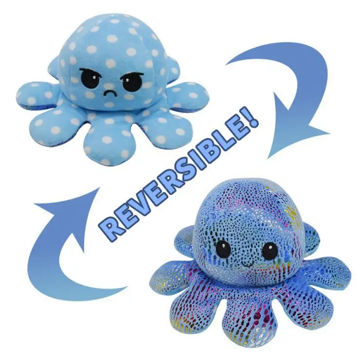 Hot style Flip octopus doll new polka-dot color flip octopus doll double-sided facial expression plush toy
Hot style Flip octopus doll new polka-dot color flip octopus doll double-sided facial expression plush toy
