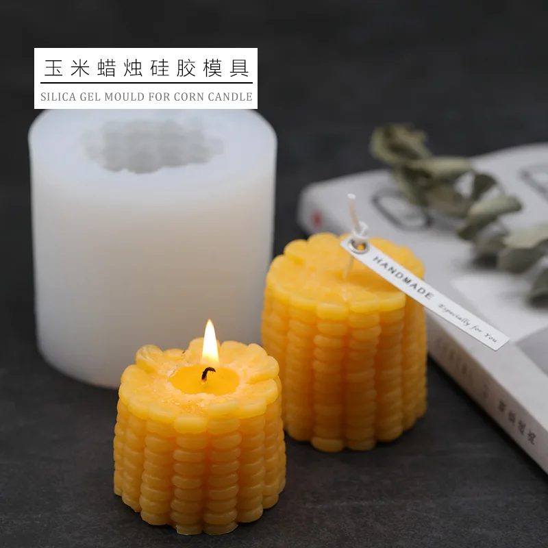 3D Cute Corn Candle Mold Simulation Food Silicone Mold Aromatherapy Candle DIY Material Baking Mold
3D Cute Corn Candle Mold Simulation Food Silicone Mold Aromatherapy Candle DIY Material Baking Mold