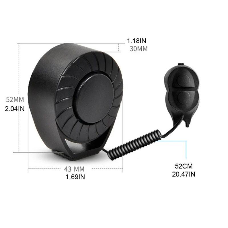 Electric Bike Horn Electronic Bicycle Bell 100-120 DB Waterproof 5 Sound Modes with Rechargeable Battery
Electric Bike Horn Electronic Bicycle Bell 100-120 DB Waterproof 5 Sound Modes with Rechargeable Battery