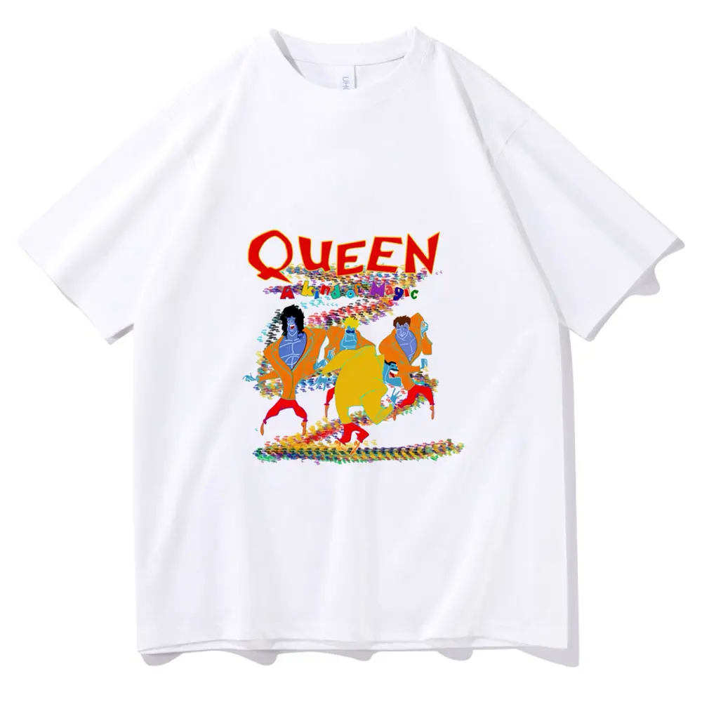 QUEEN Akindof Magic Print T-shirt Men Women Hip Hop Rock Punk Style T Shirts Tops Man Woman Cartoon Graphics Short Sleeve Tshirt
QUEEN Akindof Magic Print T-shirt Men Women Hip Hop Rock Punk Style T Shirts Tops Man Woman Cartoon Graphics Short Sleeve Tshirt