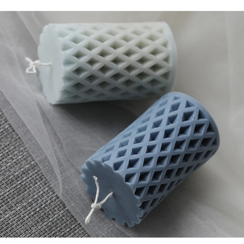 Grid Diamond Cylinder Candle Mold DIY Aromatherapy Fragrance Perfume Wax Mould Home Wedding Decor Making Candlestick Soap Mold
Grid Diamond Cylinder Candle Mold DIY Aromatherapy Fragrance Perfume Wax Mould Home Wedding Decor Making Candlestick Soap Mold