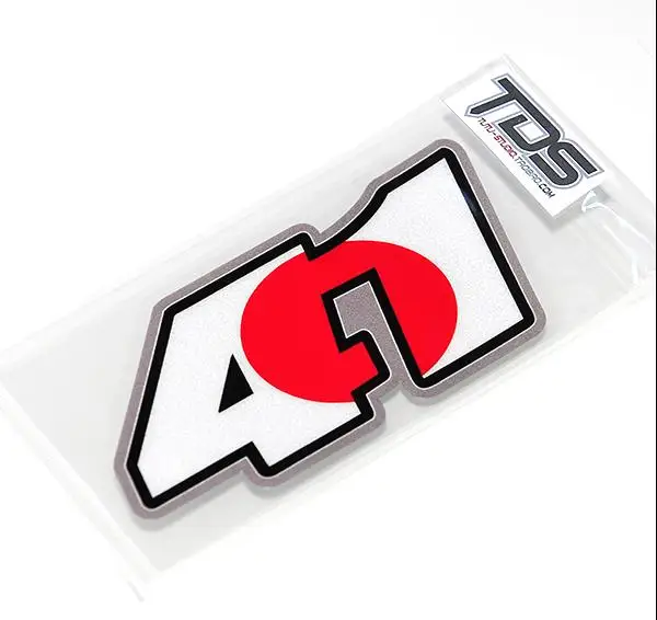 

Светоотражающая виниловая наклейка на Мотокросс Noriyuki щите 41 с японским флагом s, наклейка на мотоцикл, гоночные автомобили, наклейки для суп...