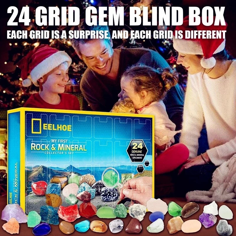 Healing Crystal Advent Calendar Rocks Storage Gift Boxes 2022 New Year Countdown Calendar Christmas Gifts For Kids 
Healing Crystal Advent Calendar Rocks Storage Gift Boxes 2022 New Year Countdown Calendar Christmas Gifts For Kids