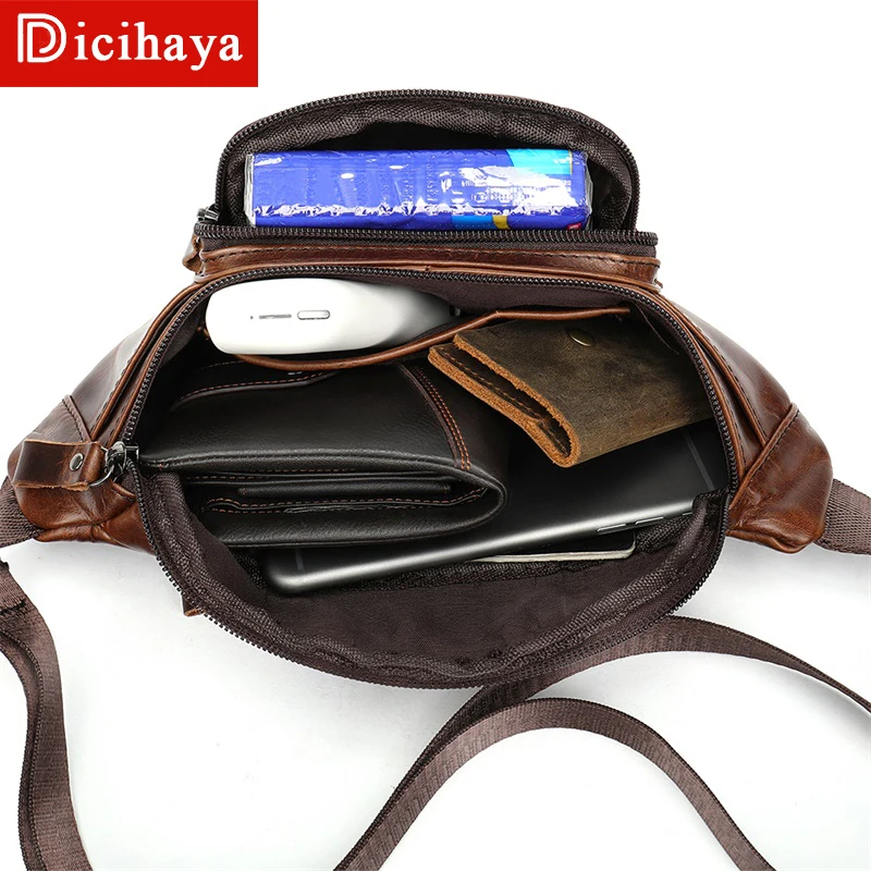 DICIHAYA Genuine Leather Waist Bag men Waist Pack Waist Bag Funny Pack Belt Bag Men Chain Waist Bag For Phone Pouch Bolso
DICIHAYA Genuine Leather Waist Bag men Waist Pack Waist Bag Funny Pack Belt Bag Men Chain Waist Bag For Phone Pouch Bolso