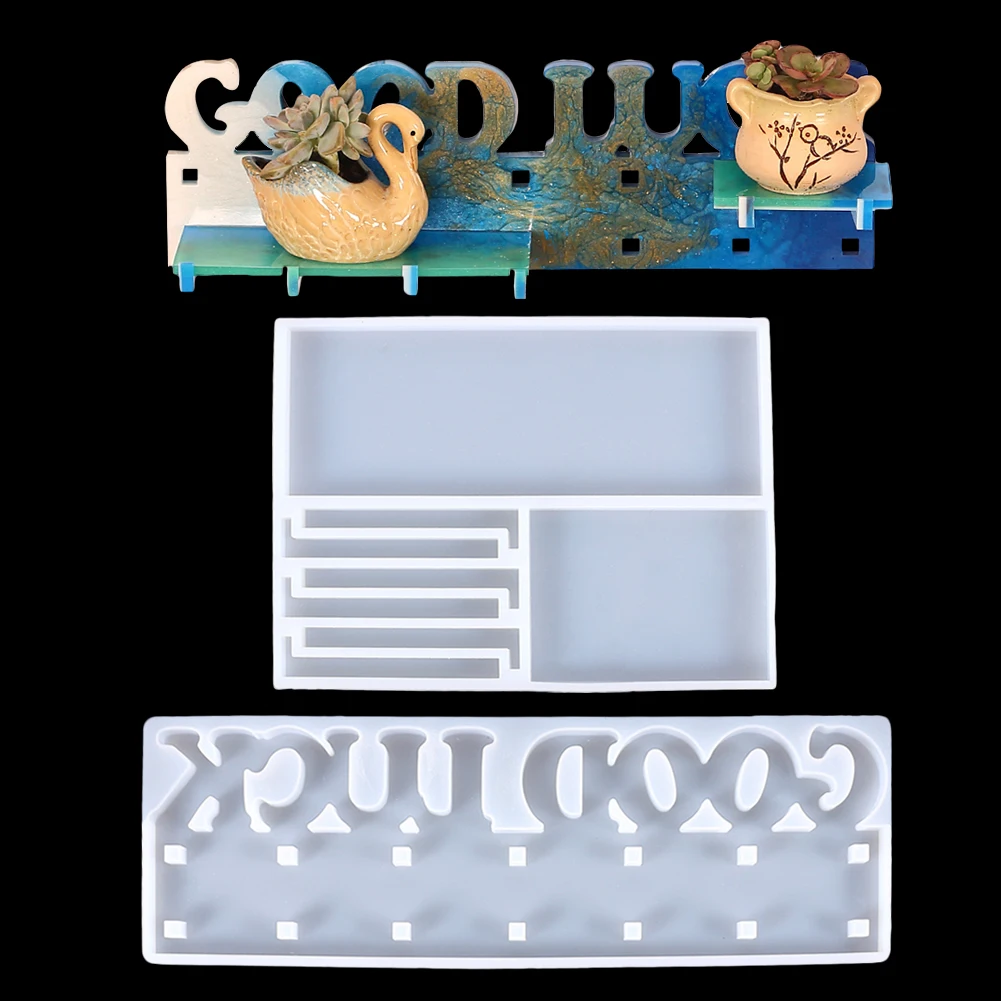 Wall Mounted Hook Shelf Silicone Epoxy Resin Mold Sweet Home Good Luck Shelf DIY Storage Display Rack Casting Home Decoration
Wall Mounted Hook Shelf Silicone Epoxy Resin Mold Sweet Home Good Luck Shelf DIY Storage Display Rack Casting Home Decoration