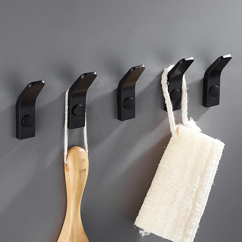 Punch Black Towel Hook For Bathroom Clothes Hook For Bedroom Robe Hook Coat Hook Livingroom Kitchen Accessories
Punch Black Towel Hook For Bathroom Clothes Hook For Bedroom Robe Hook Coat Hook Livingroom Kitchen Accessories