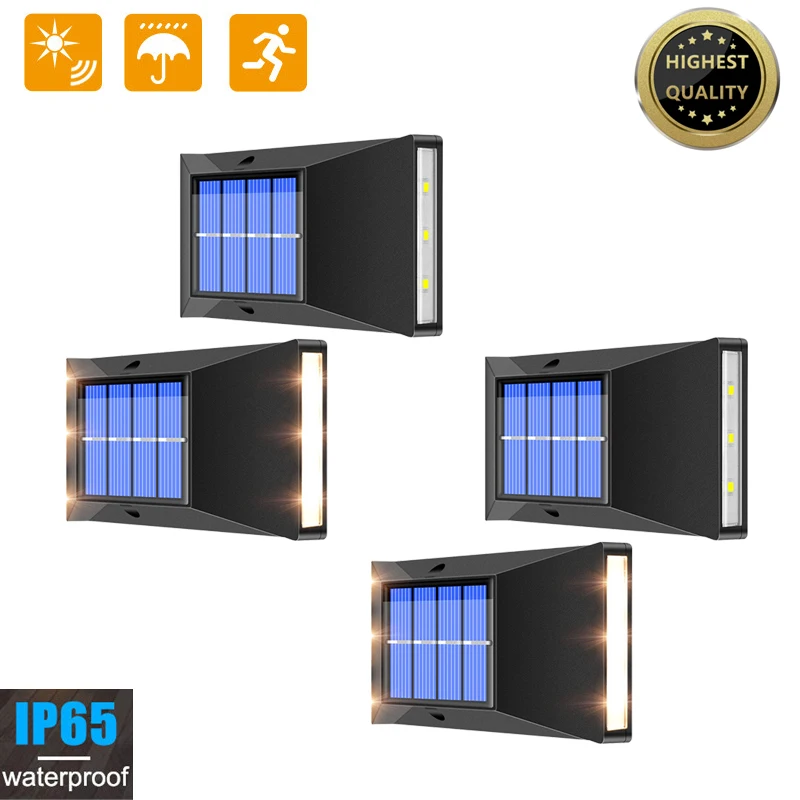 Solar Lamp Outdoor Waterproof Solar Light Garden Patio Up And Down Decorative Wall Lamp Super Bright Street Lamp Secure Lighting
Solar Lamp Outdoor Waterproof Solar Light Garden Patio Up And Down Decorative Wall Lamp Super Bright Street Lamp Secure Lighting