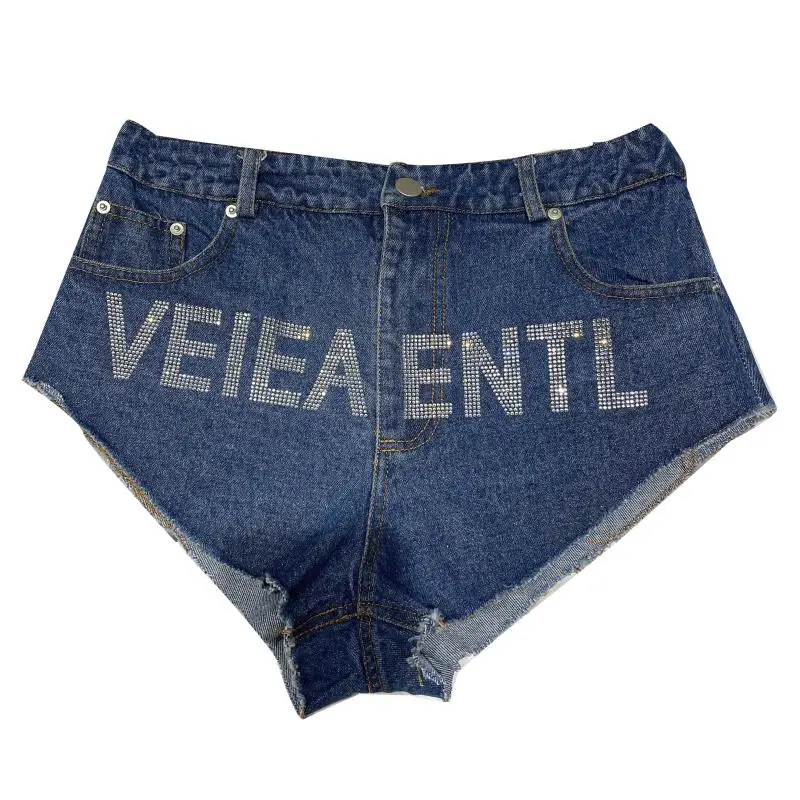 Sequins Letter Hot Shorts Women 2021 Summer Newrough Edge Make Old Denim Triangle Super Shorts
Sequins Letter Hot Shorts Women 2021 Summer Newrough Edge Make Old Denim Triangle Super Shorts