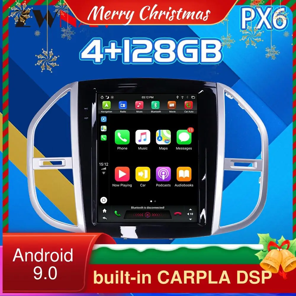 For Benz Vito 2016-2019 2020 Android 9 px6 4G128G Car Multimedia Player tesla Screen Stereo Audio radio autoradio GPS Head unit
For Benz Vito 2016-2019 2020 Android 9 px6 4G128G Car Multimedia Player tesla Screen Stereo Audio radio autoradio GPS Head unit