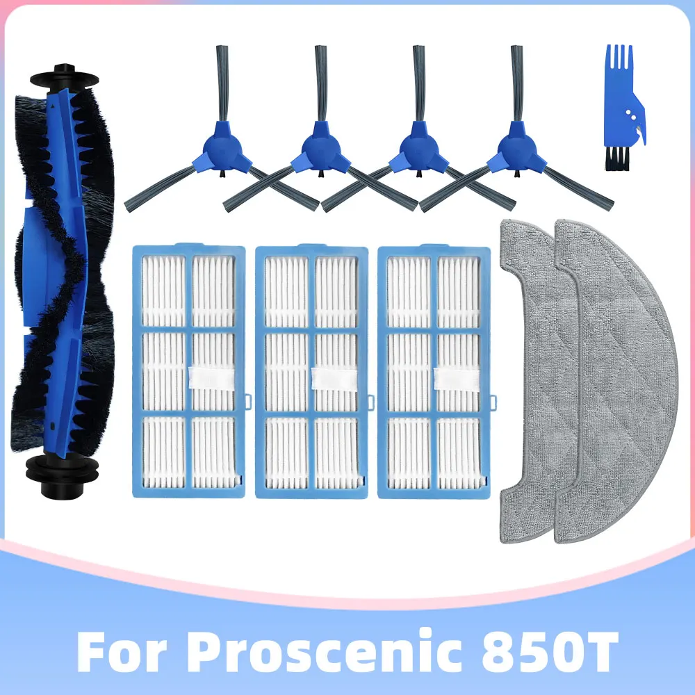 For Proscenic 850T Robotic Vacuum Cleaner Replacement Spare Parts Main Roller Brush Side Spin Brushes Hepa Filter Mop Cloth Rag
For Proscenic 850T Robotic Vacuum Cleaner Replacement Spare Parts Main Roller Brush Side Spin Brushes Hepa Filter Mop Cloth Rag