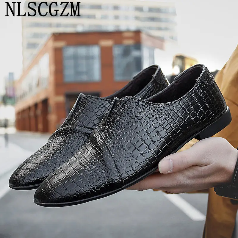 Loafers Crocodile Shoes for Man Office 2023 Men Dress Shoes Italian Business Shoes Men Zapatos Vestir Hombre Sapatos Masculino
Loafers Crocodile Shoes for Man Office 2023 Men Dress Shoes Italian Business Shoes Men Zapatos Vestir Hombre Sapatos Masculino