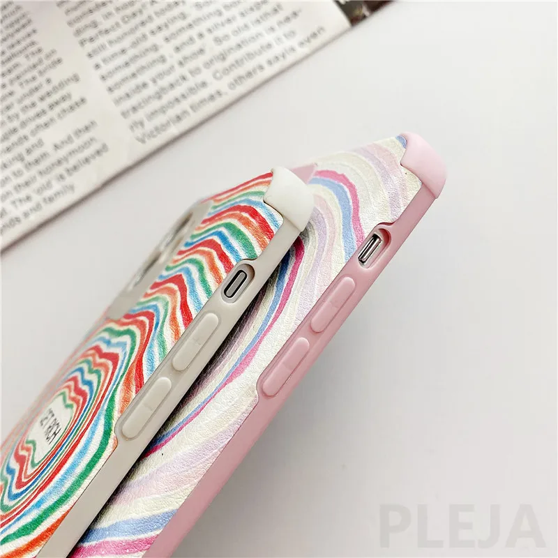 Cute Rainbow Zebra-Stripe Phone Case for IPhone XS 12 Mini 11 Pro Max 7 8 Plus SE 2020 X XR Colorful Circle Luxury Leather Cover
Cute Rainbow Zebra-Stripe Phone Case for IPhone XS 12 Mini 11 Pro Max 7 8 Plus SE 2020 X XR Colorful Circle Luxury Leather Cover