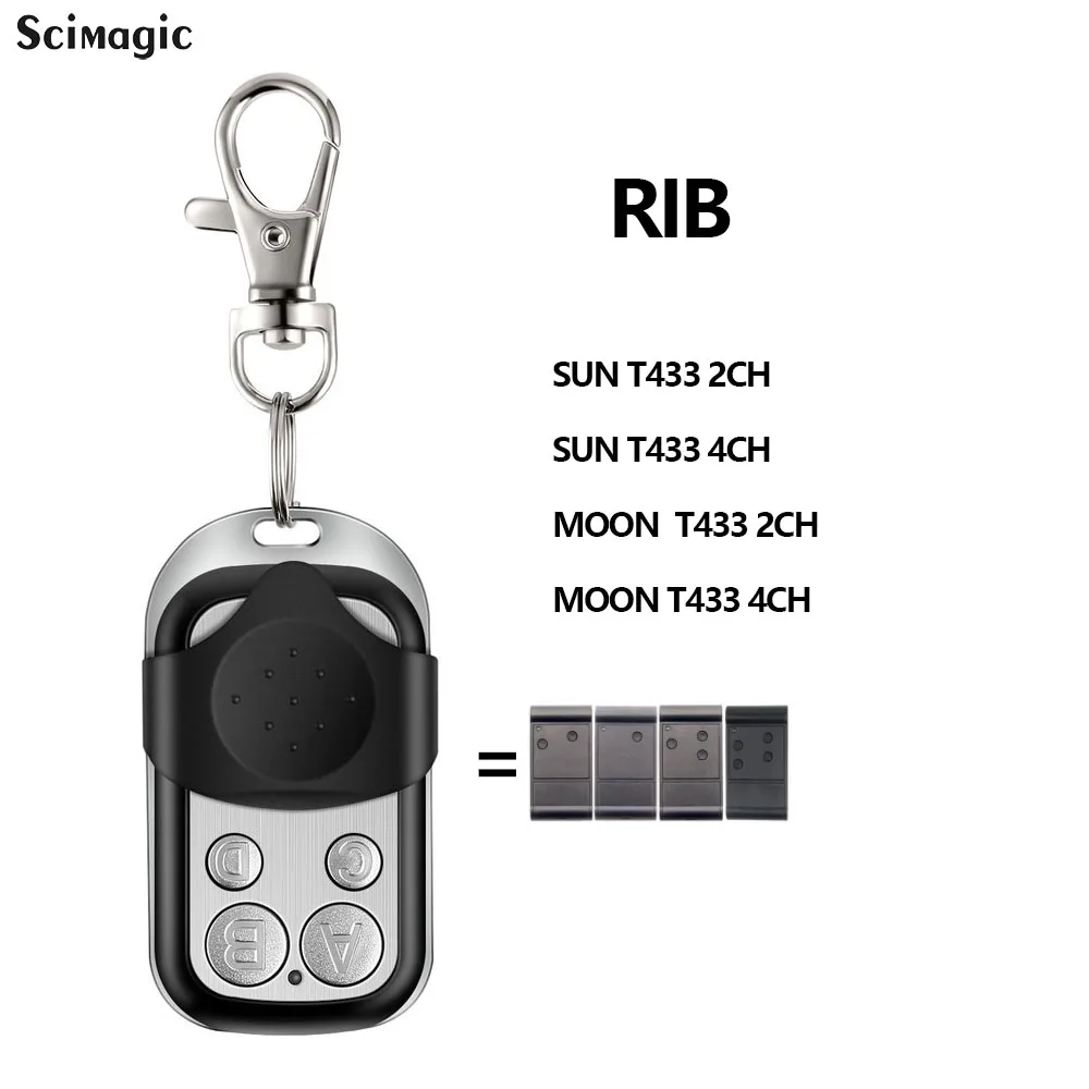 4 Buttons Garage Door Opener Remote Control 433MHZ Clone Fixed Learning Code For RIB SUN T433 2 4CH MOON T433 2CH T433 4CH Fob
4 Buttons Garage Door Opener Remote Control 433MHZ Clone Fixed Learning Code For RIB SUN T433 2 4CH MOON T433 2CH T433 4CH Fob