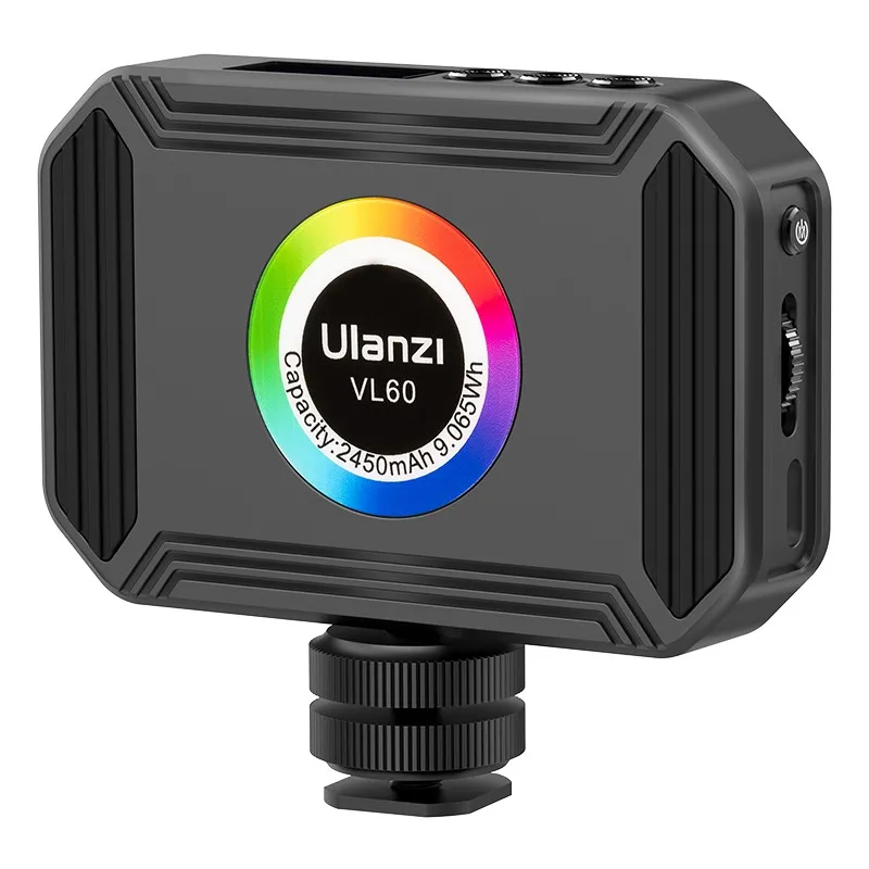 Ulanzi VL60 Mini RGB Camera Light LED Pocket Video Light 2450mAh 2500K-9000K Vlog Fill Light For Youtube DSLR SLR Camera Lamp
Ulanzi VL60 Mini RGB Camera Light LED Pocket Video Light 2450mAh 2500K-9000K Vlog Fill Light For Youtube DSLR SLR Camera Lamp