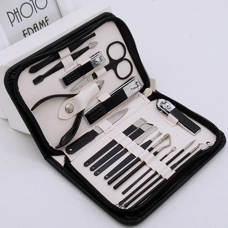 18/26pcs set Manicure Nail Clippers Stainless Steel Nail Clipper Trimming Scissor Portable Manicure Nail Clipper Tool Set
18/26pcs set Manicure Nail Clippers Stainless Steel Nail Clipper Trimming Scissor Portable Manicure Nail Clipper Tool Set