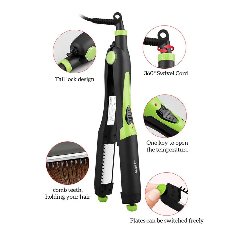 CkeyiN 4 in 1 Hair Curler Crimper Waver Hair Straightener Curling Wand Small Large Waves Corrugated Flat Iron Styling Tools 48
CkeyiN 4 in 1 Hair Curler Crimper Waver Hair Straightener Curling Wand Small Large Waves Corrugated Flat Iron Styling Tools 48