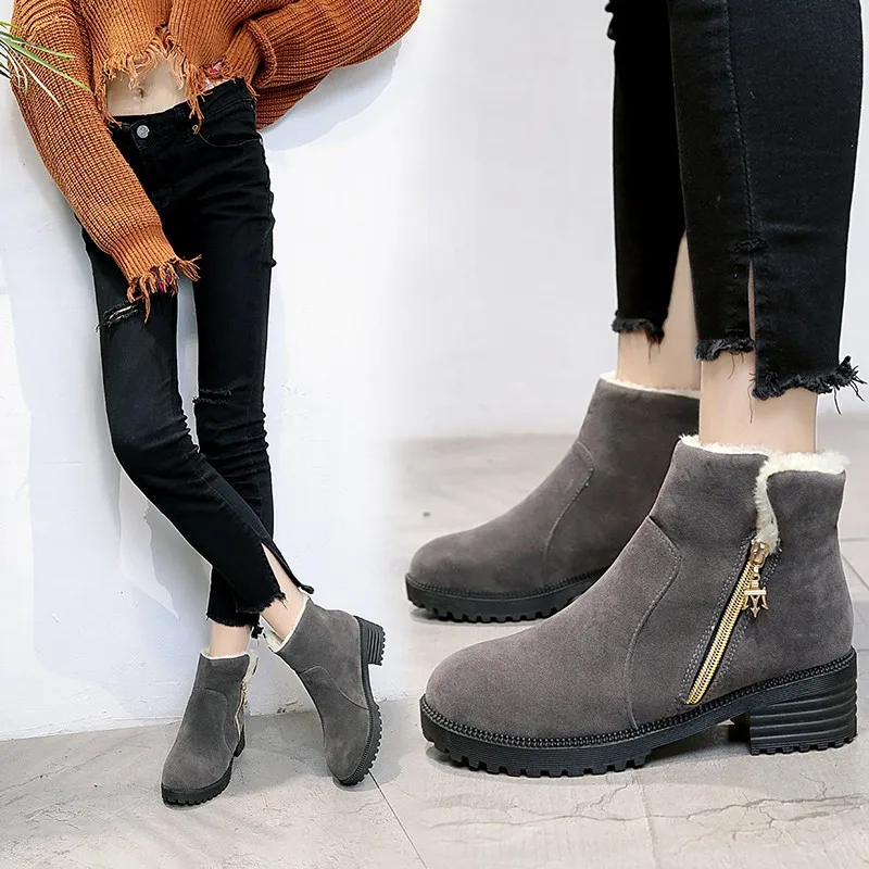Fashion cotton shoes winter 2022 new Korean style low-heeled cotton boots student short boots plus velvet warm snow boots
Fashion cotton shoes winter 2022 new Korean style low-heeled cotton boots student short boots plus velvet warm snow boots
