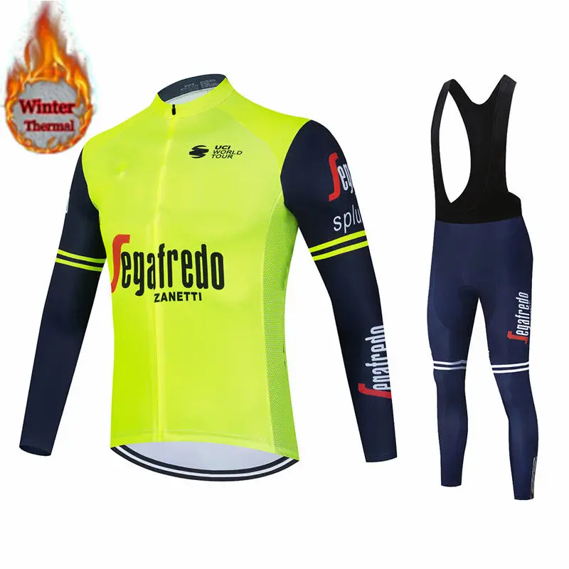 Segafredo Winter Thermal Fleece Set Cycling Clothes Men Jersey Suit Sport Riding Bike Clothing Bib Pants Warm Sets Ropa Ciclismo
Segafredo Winter Thermal Fleece Set Cycling Clothes Men Jersey Suit Sport Riding Bike Clothing Bib Pants Warm Sets Ropa Ciclismo