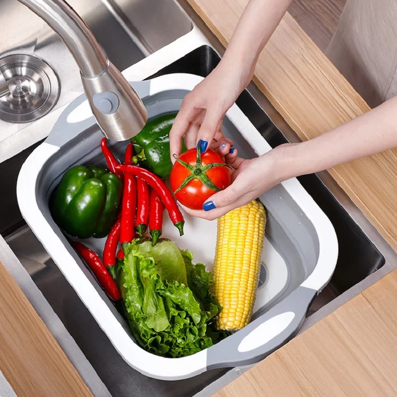 Multifunctional Folding Washing Basket Collapsible Cutting Board Fruit/Vegetables Washing Sink Cutting Mat Kitchen Organizer
Multifunctional Folding Washing Basket Collapsible Cutting Board Fruit/Vegetables Washing Sink Cutting Mat Kitchen Organizer