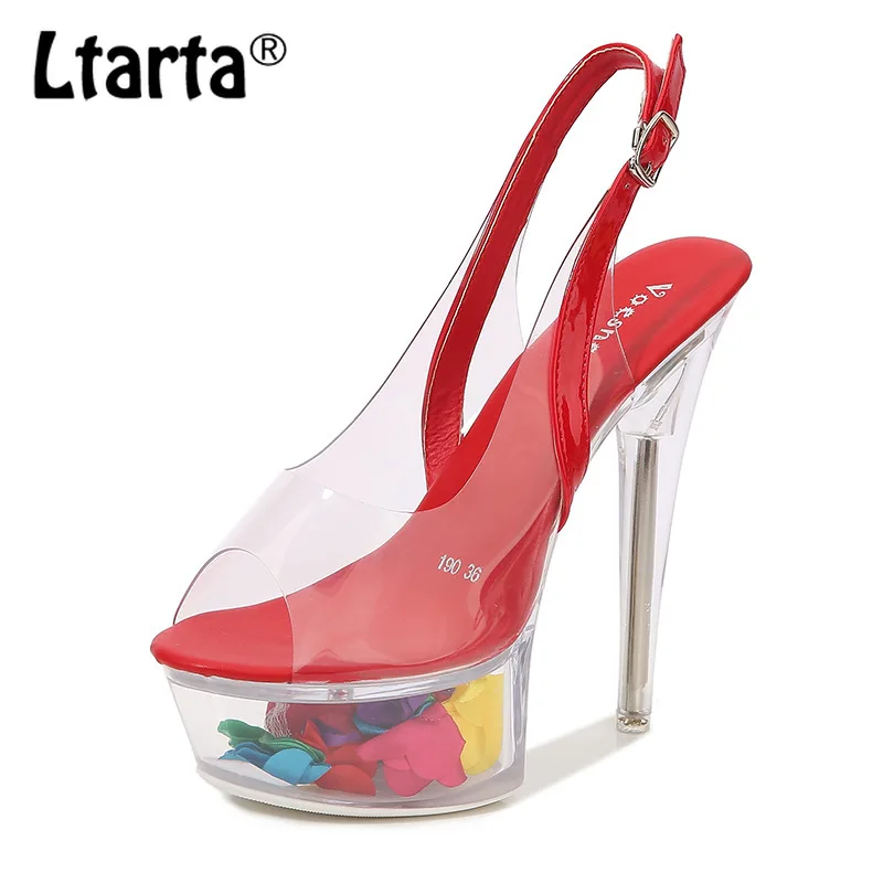 LTARTA 190Series 15 CM Heel 4.5 CM Platform Super High Heels Nightclub Stiletto Heels Car Model Slippers Luminous shoes LFD 
LTARTA 190Series 15 CM Heel 4.5 CM Platform Super High Heels Nightclub Stiletto Heels Car Model Slippers Luminous shoes LFD