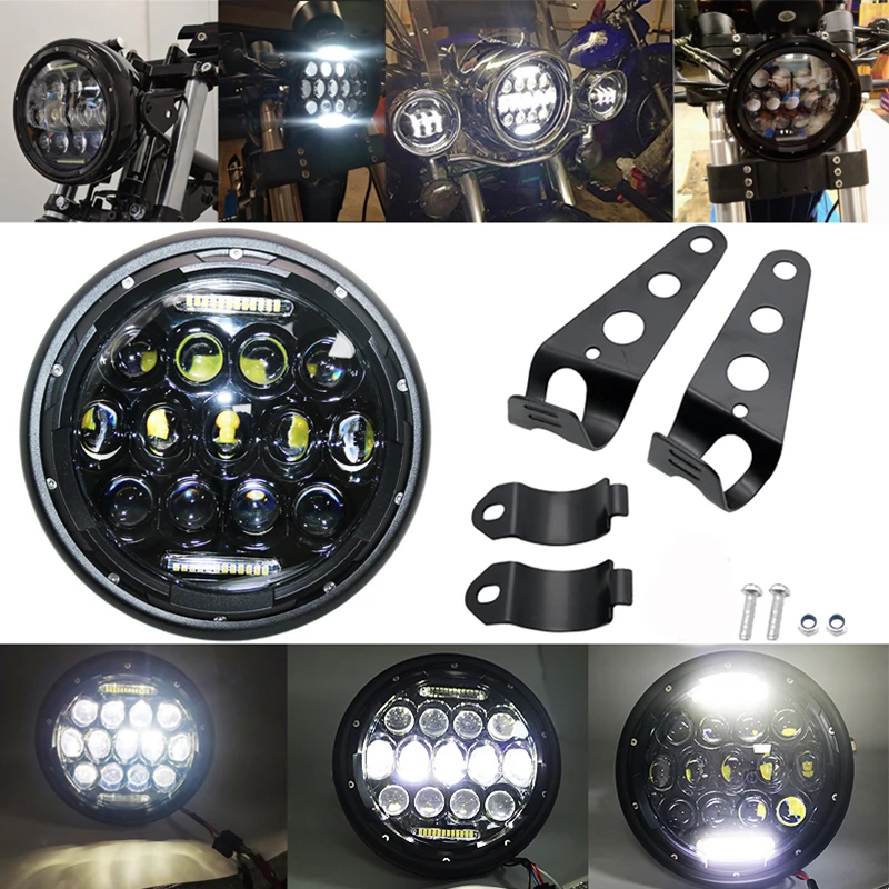 7.5 INCH LED Headlight Motorcycle Hi&Lo DRL Phare Farol Moto Headlamp Head Light for Harley Honda Yamaha Cafe Racer Chopper
7.5 INCH LED Headlight Motorcycle Hi&Lo DRL Phare Farol Moto Headlamp Head Light for Harley Honda Yamaha Cafe Racer Chopper