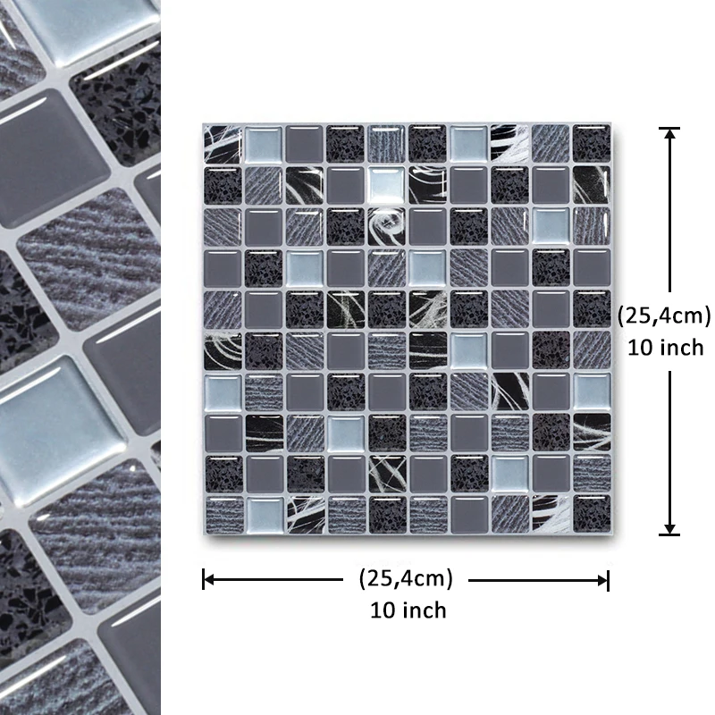 EasyTiles Self-adhesive Mosaic 3D Wall Sticker,Waterproof And Mildew Proof Wall Tiles for Kitchen- 1 Sheet
EasyTiles Self-adhesive Mosaic 3D Wall Sticker,Waterproof And Mildew Proof Wall Tiles for Kitchen- 1 Sheet