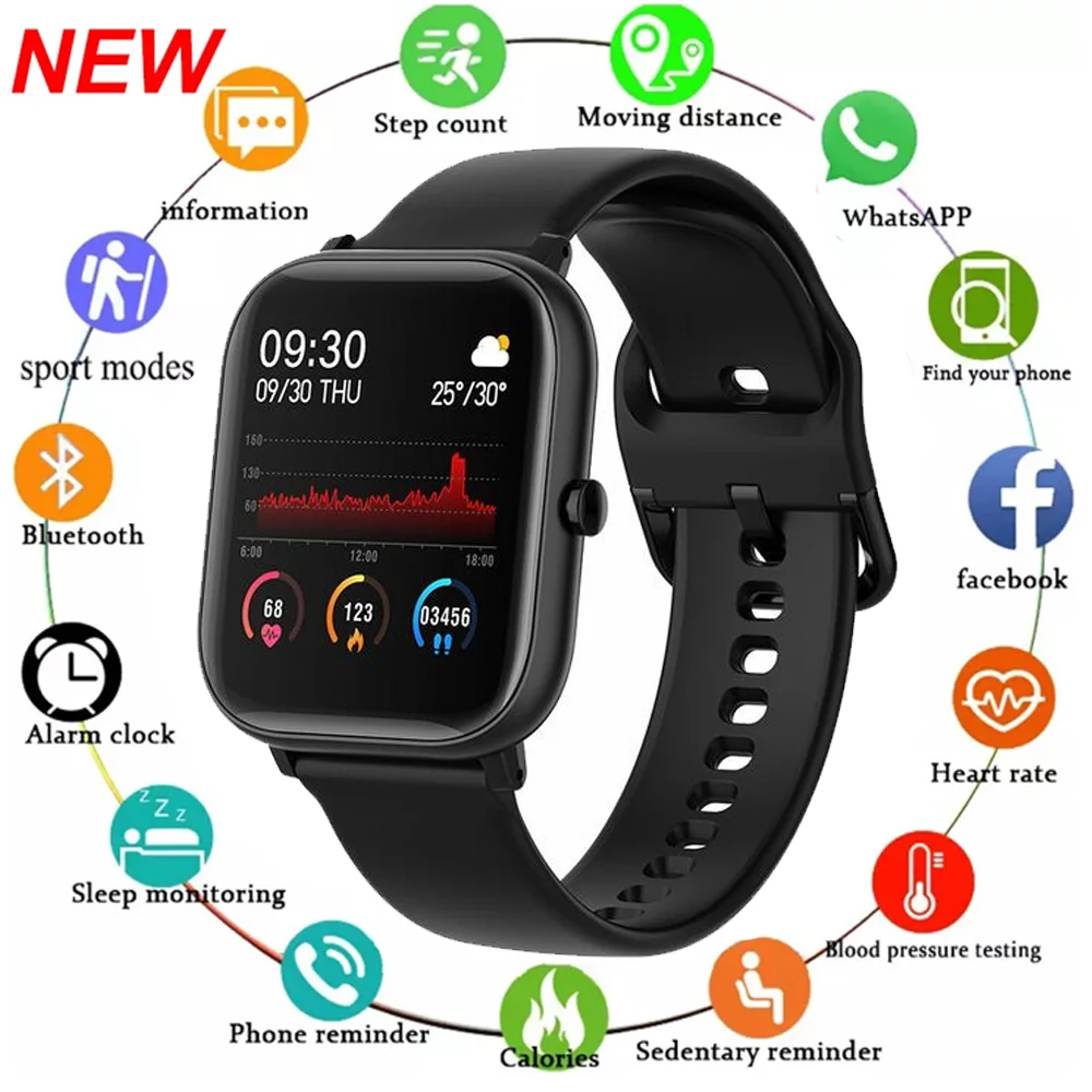 GT168 Smart Watch 1.54inch Full Touch Screen Men Women Watches Fitness Heart Rate Blood Pressure Smartwatch For Android IOS
GT168 Smart Watch 1.54inch Full Touch Screen Men Women Watches Fitness Heart Rate Blood Pressure Smartwatch For Android IOS