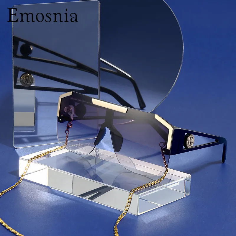 2020 модные большие квадратные солнцезащитные очки для мужчин и женщин винтажные металлические градиентные полуочки без оправы с одной линз... 
2020 модные большие квадратные солнцезащитные очки для мужчин и женщин винтажные металлические градиентные полуочки без оправы с одной линз...