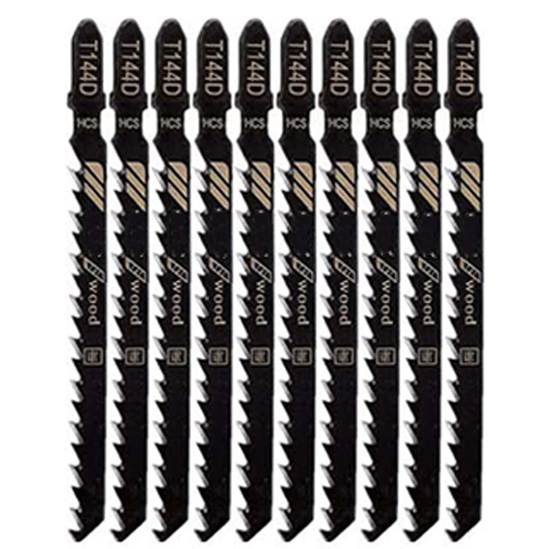 60PCS JigSaw Blades Set, Assorted T-Shank Jig Saw Blades for Wood Plastic Metal Cutting, Replace Many Models 
60PCS JigSaw Blades Set, Assorted T-Shank Jig Saw Blades for Wood Plastic Metal Cutting, Replace Many Models