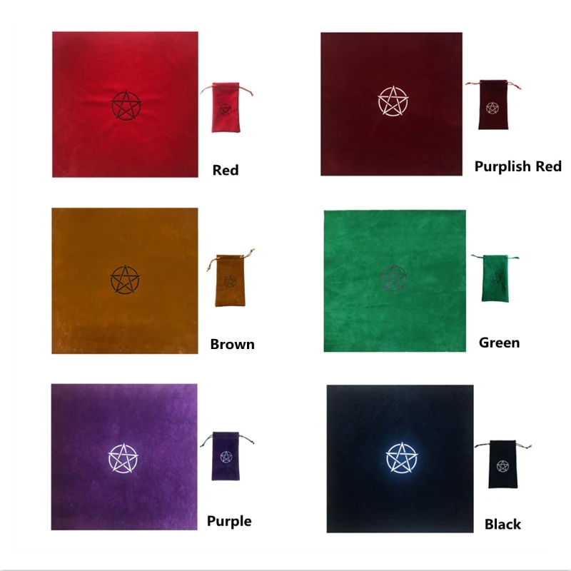 Tarot Tablecloth with Bag Velvet Altar Tarot Cloth Divination Astrology Board Game Pentacles Vintage Card Pad
Tarot Tablecloth with Bag Velvet Altar Tarot Cloth Divination Astrology Board Game Pentacles Vintage Card Pad