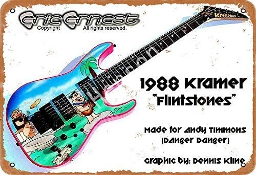 1988 Kramer Flinstones Metal tin sign garage poster decoration bar pub home vintage retro
1988 Kramer Flinstones Metal tin sign garage poster decoration bar pub home vintage retro