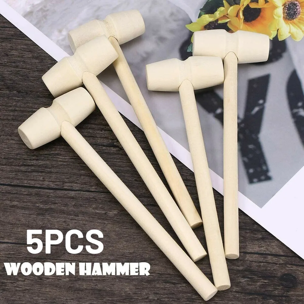 5pcs Mini Wooden Hammer Pounder Wood Mallets Crab Seafood Crackers Small Carving Kids Beating Toys Wedding Birthday Party Decor
5pcs Mini Wooden Hammer Pounder Wood Mallets Crab Seafood Crackers Small Carving Kids Beating Toys Wedding Birthday Party Decor