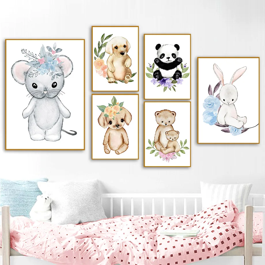 Bunny Bear Unicorn Elephant Tiger Bear Flower Wall Art Canvas Painting Nordic Posters And Prints Wall Pictures Kids Room Decor
Bunny Bear Unicorn Elephant Tiger Bear Flower Wall Art Canvas Painting Nordic Posters And Prints Wall Pictures Kids Room Decor
